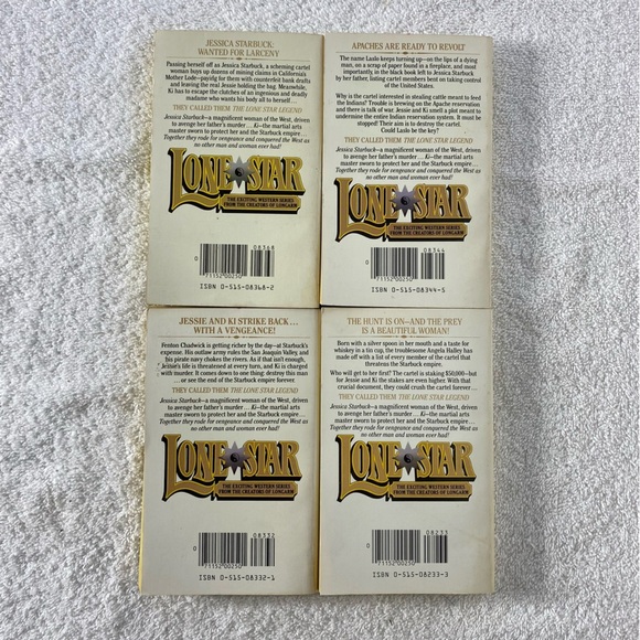 Vintage Lone Star Action Western Romance Novel x4 - Picture 6 of 15